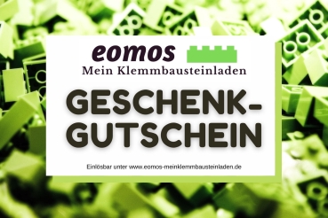 20 € digitaler Geschenkgutschein für eomos Mein Klemmbausteinladen