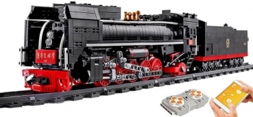 Mould King 12003 Dampflokomotive mit Tender RC