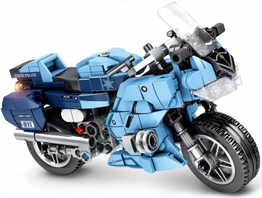 Sembo 701203 Motorrad auf Ständer in blau